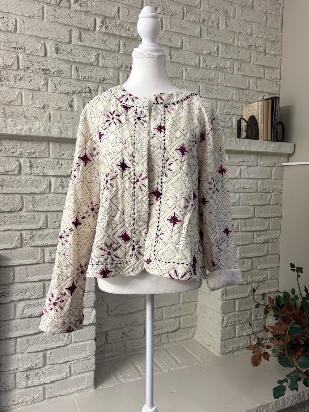 LOVESTITCH Pandora Embroidered Boho Lady Jacket L